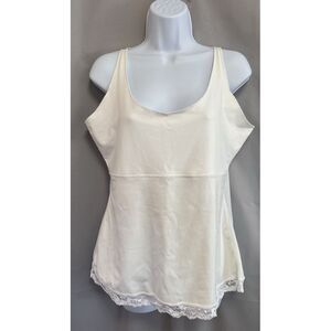 Spanx By Sara Blakely Tank‎ Top Womens 2X Plus Shaping  Shape Wear Scoop Neck